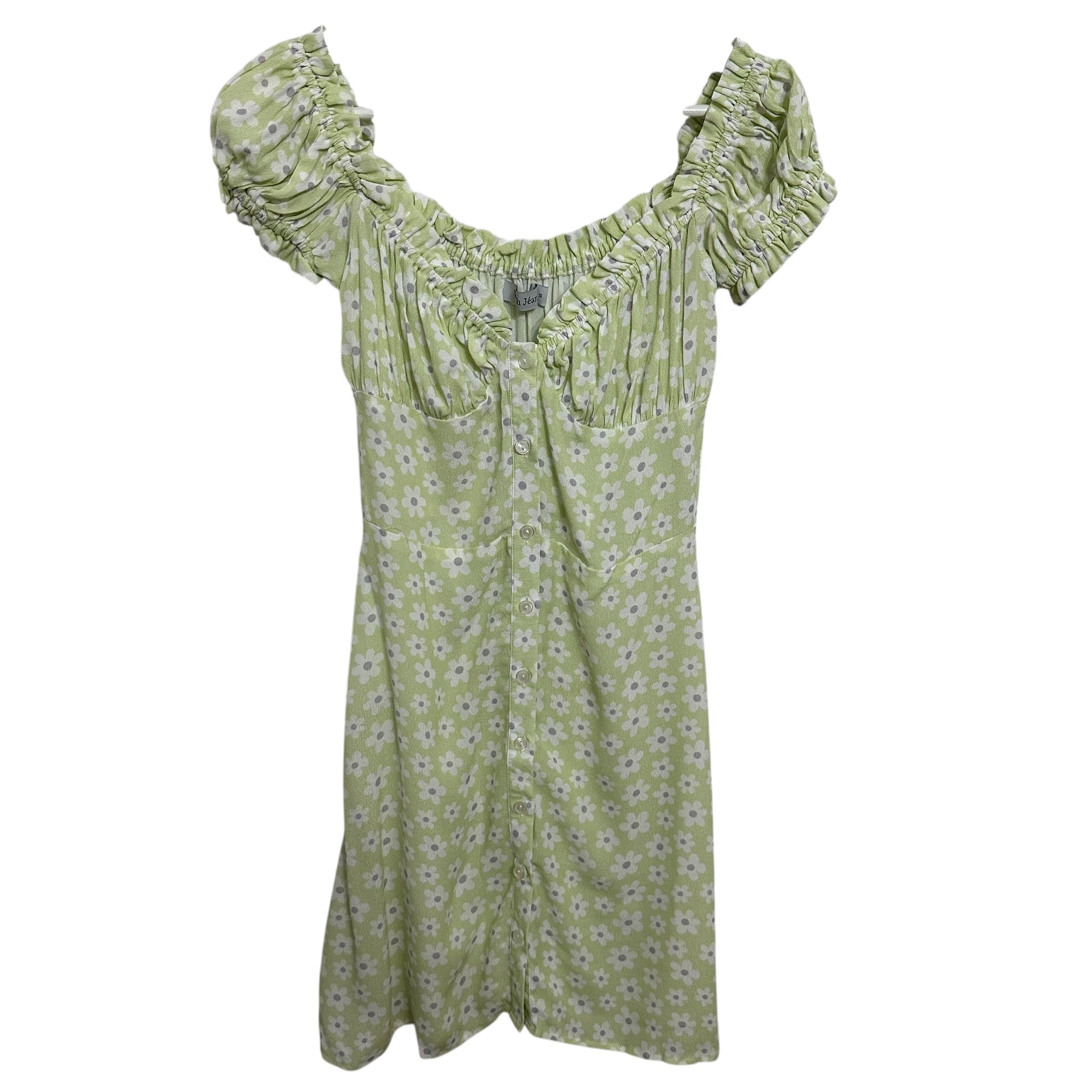 with jean isabelle dress green With Jean - Isabelle Dress