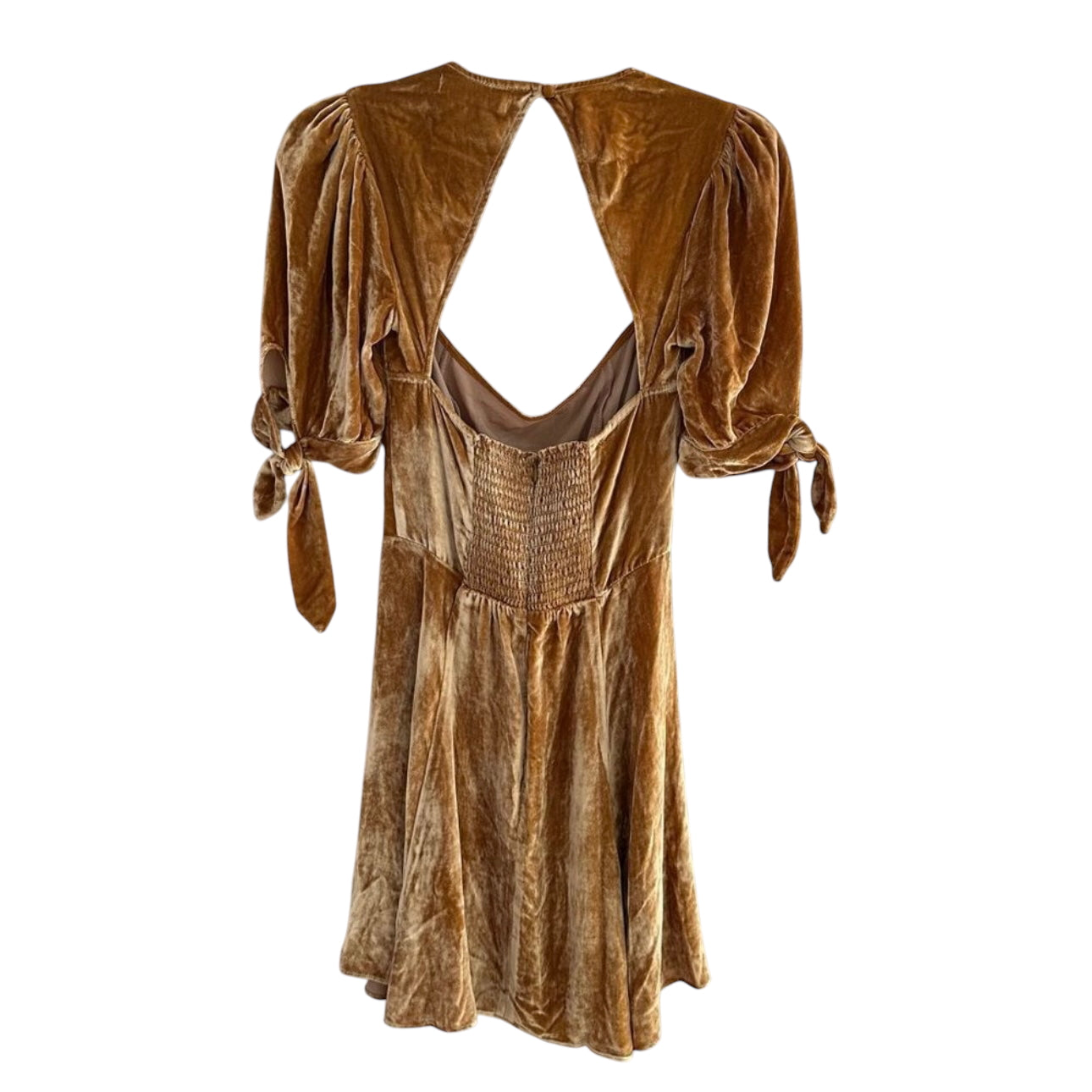 Reformation Cambrie Dress Gold Size 0