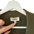 L’AGENCE Lacey Knit Blazer Army Green Size S