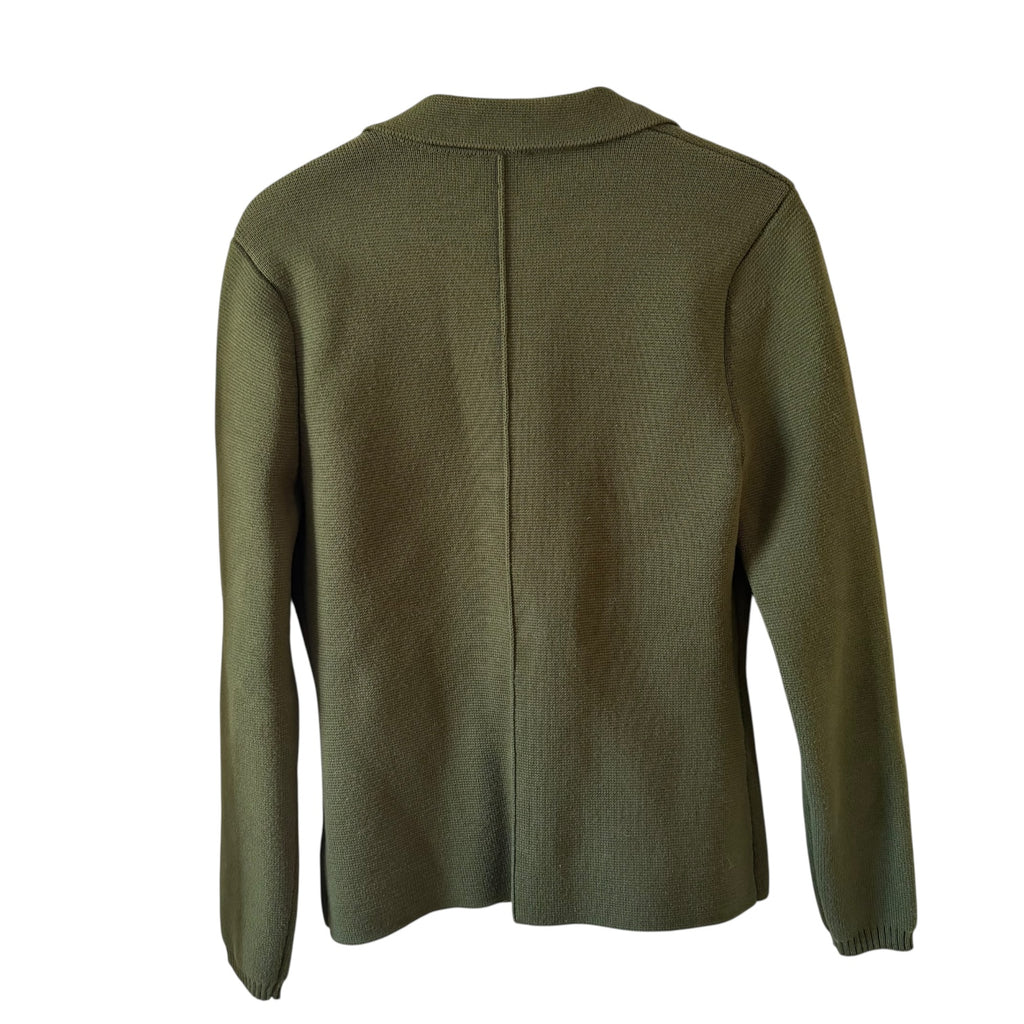 L’AGENCE Lacey Knit Blazer Army Green Size S