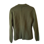 L’AGENCE Lacey Knit Blazer Army Green Size S