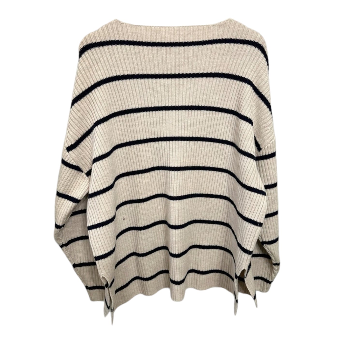 Apiece Apart Maru V Neck Striped Sweater Size L