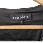 Retrofete Gabrielle Gunmetal Studded Dress Size S