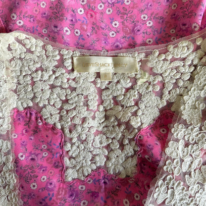 LoveShackFancy Minuet Pink Disty Floral Dress Size 0