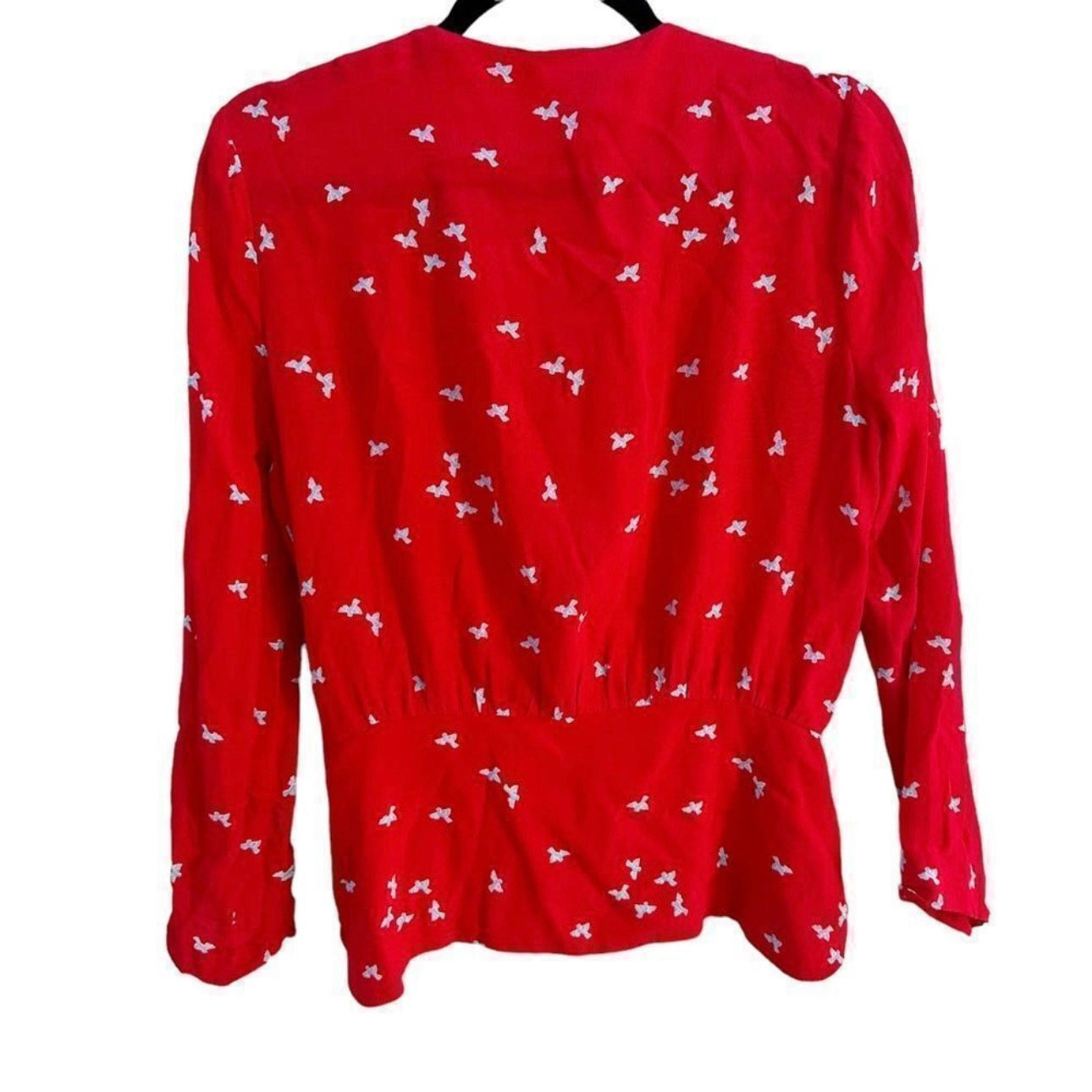 Rouje Eliza Blouse In Bird Print Size 6