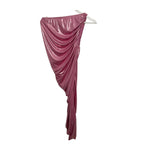 Norma Kamali Candy Pink Lame Diana Dress Size S