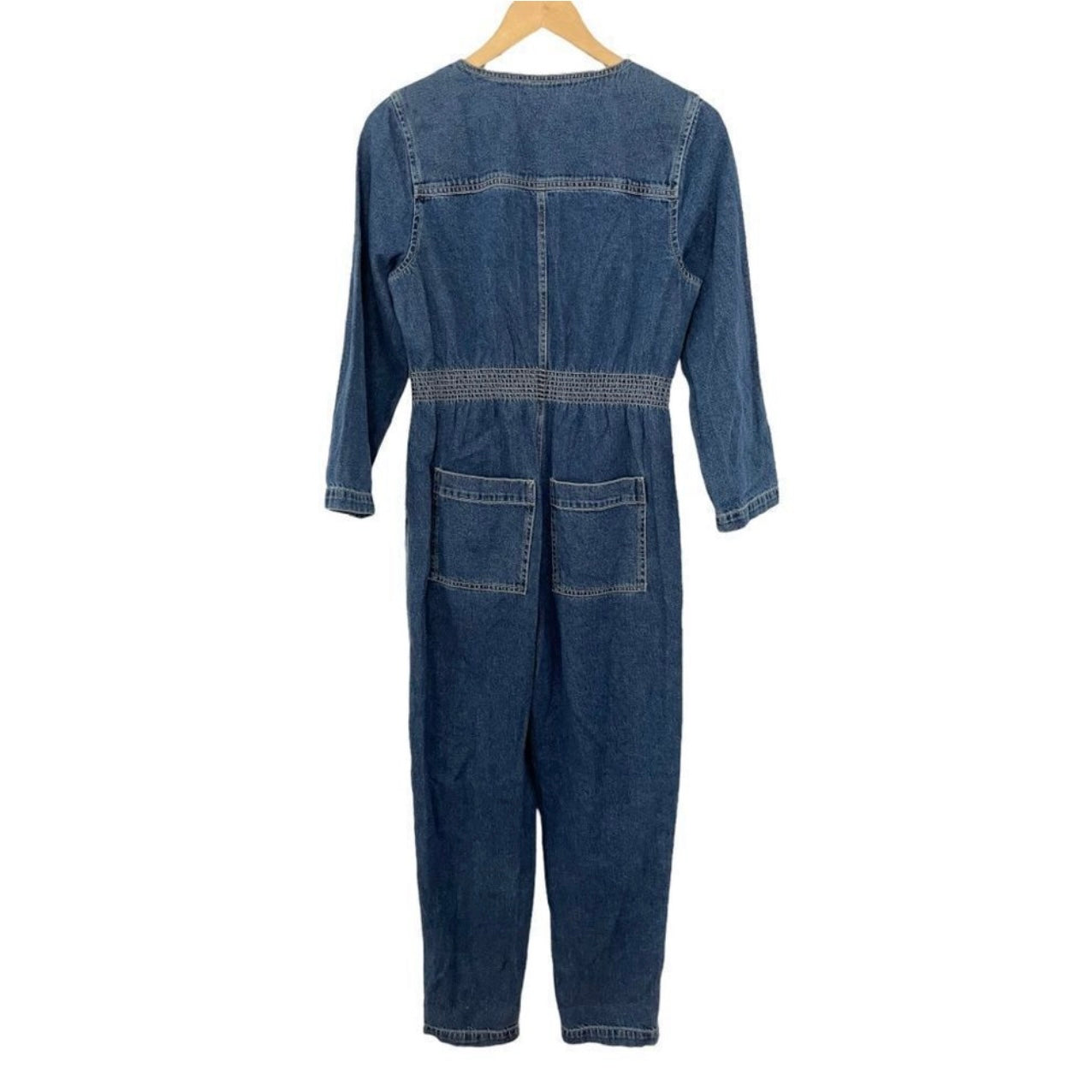 Madewell Denim Patch Pocket Coverall Jumpsuit Size XS