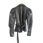 AJE Idyllic Recycled Faux-Leather Wrap Top Size 0