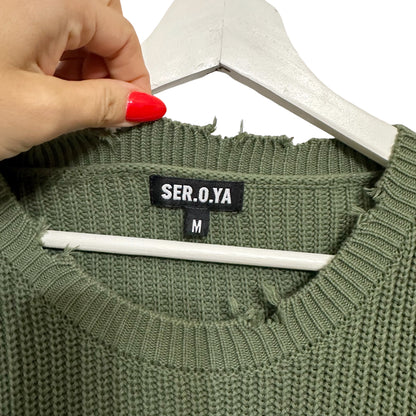 SER.O.YA Devin Ribbed Sweater Size M