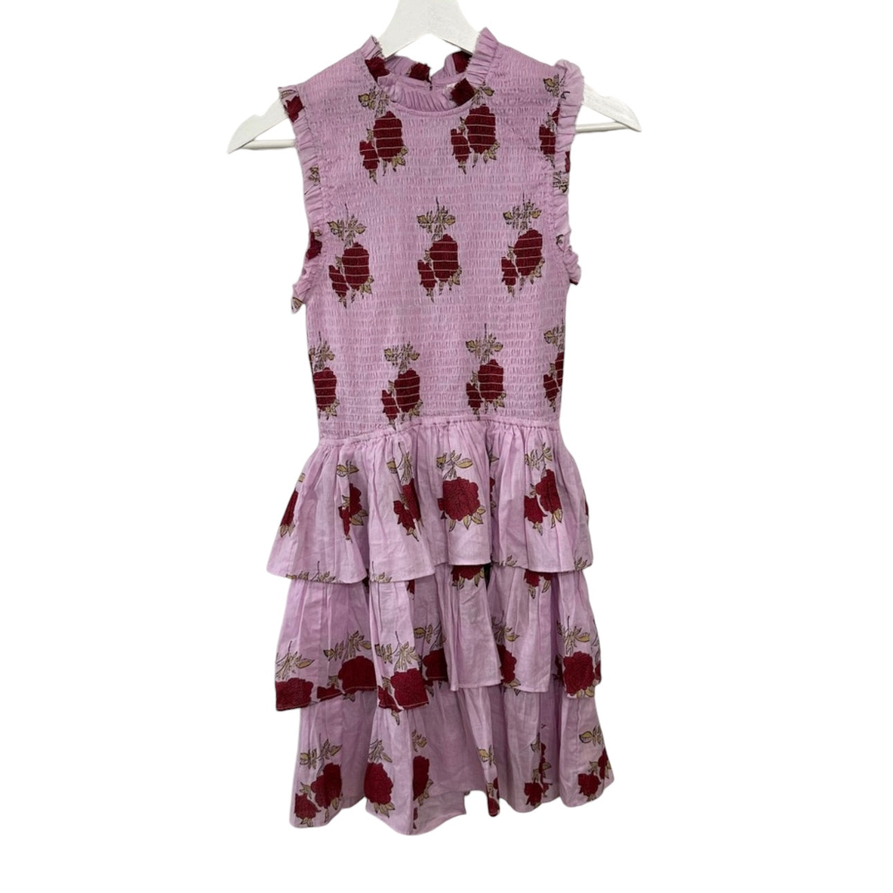 Alix Of Bohemia Cabana Ruffle Tiered  Floral Dress Size XS