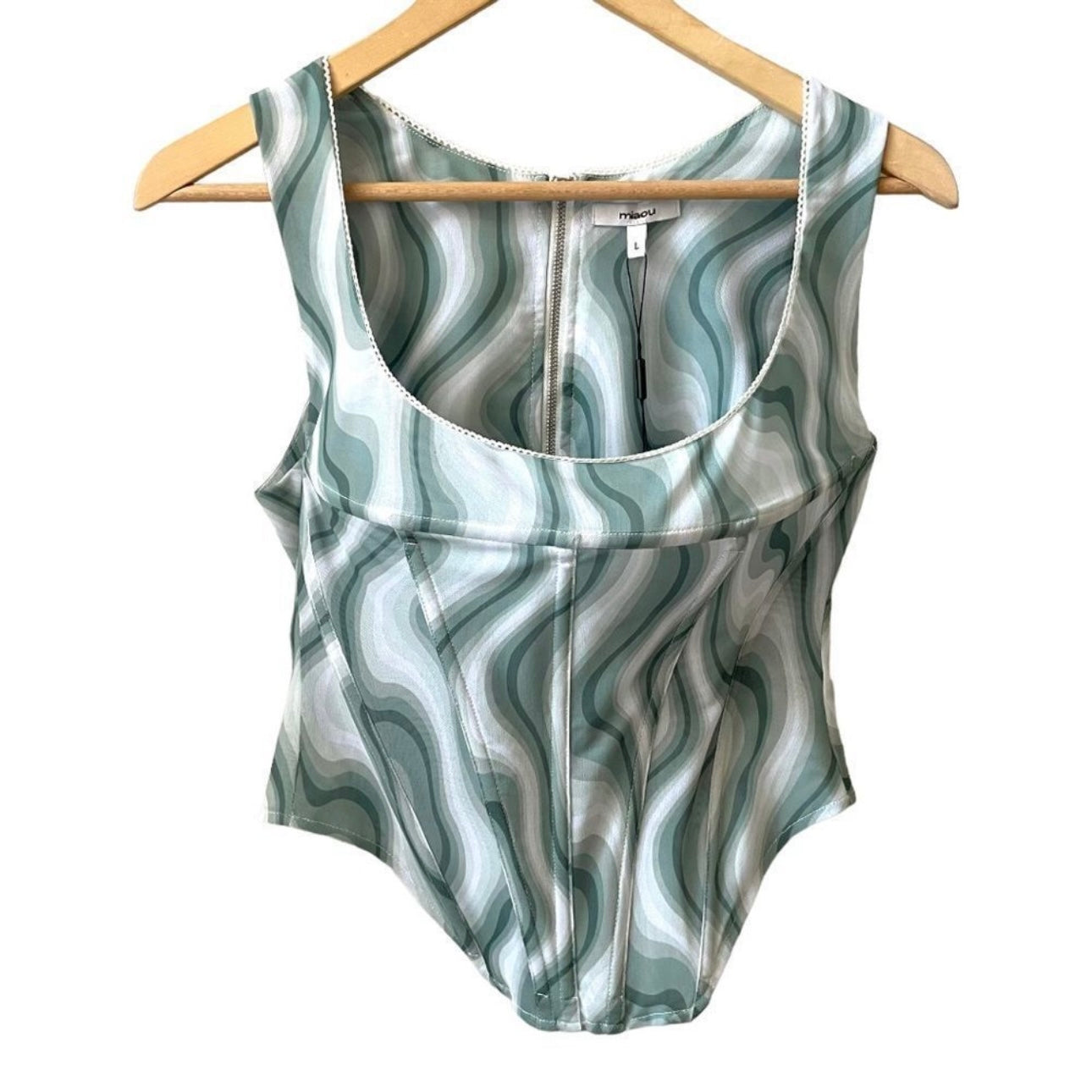 Miaou Campbell Corset Top in Swerve Size L
