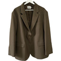 The Frankie Shop Bea Blazer in Chocolate Size XS
