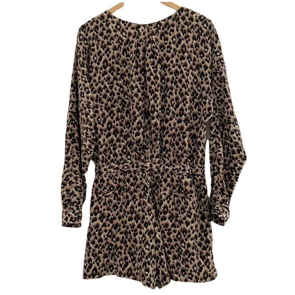 SEA NY Leopard Print Romper Size S
