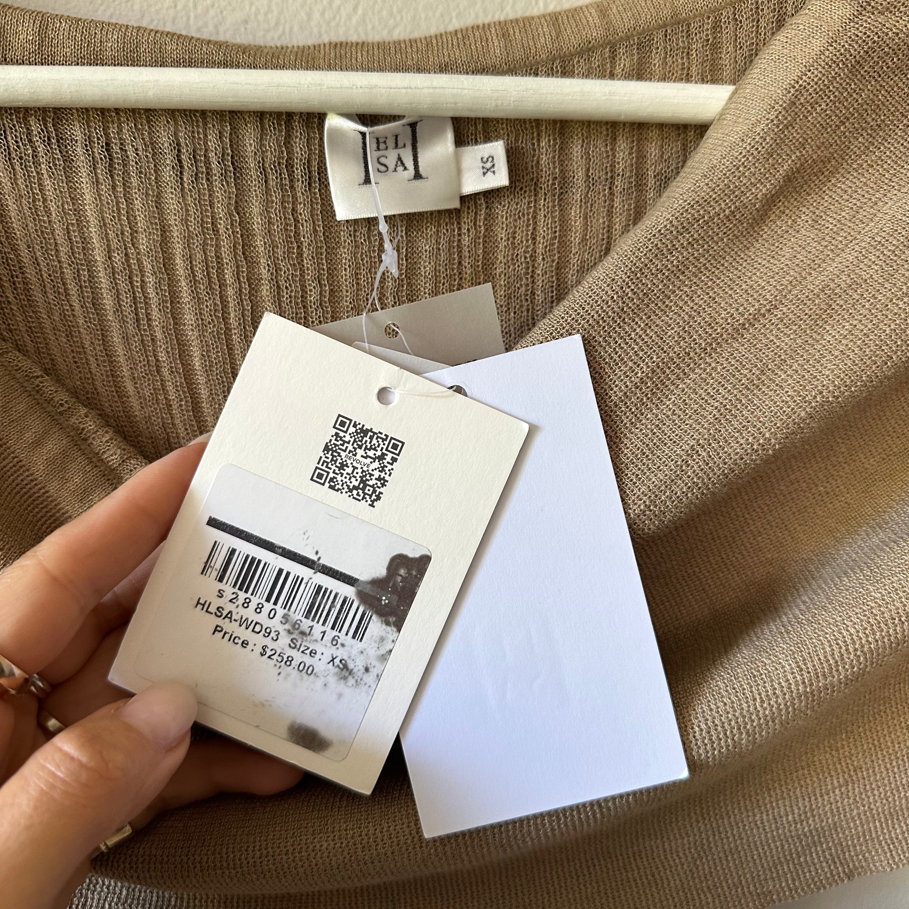 Helsa Justin Maxi Dress in Beige (XS)