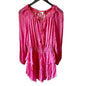 LoveShackFancy Popover Dress in Hot Pink Cherry Size XS