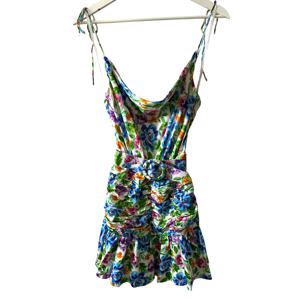 For Love And Lemons Miranda Belted Mini Dress Size S