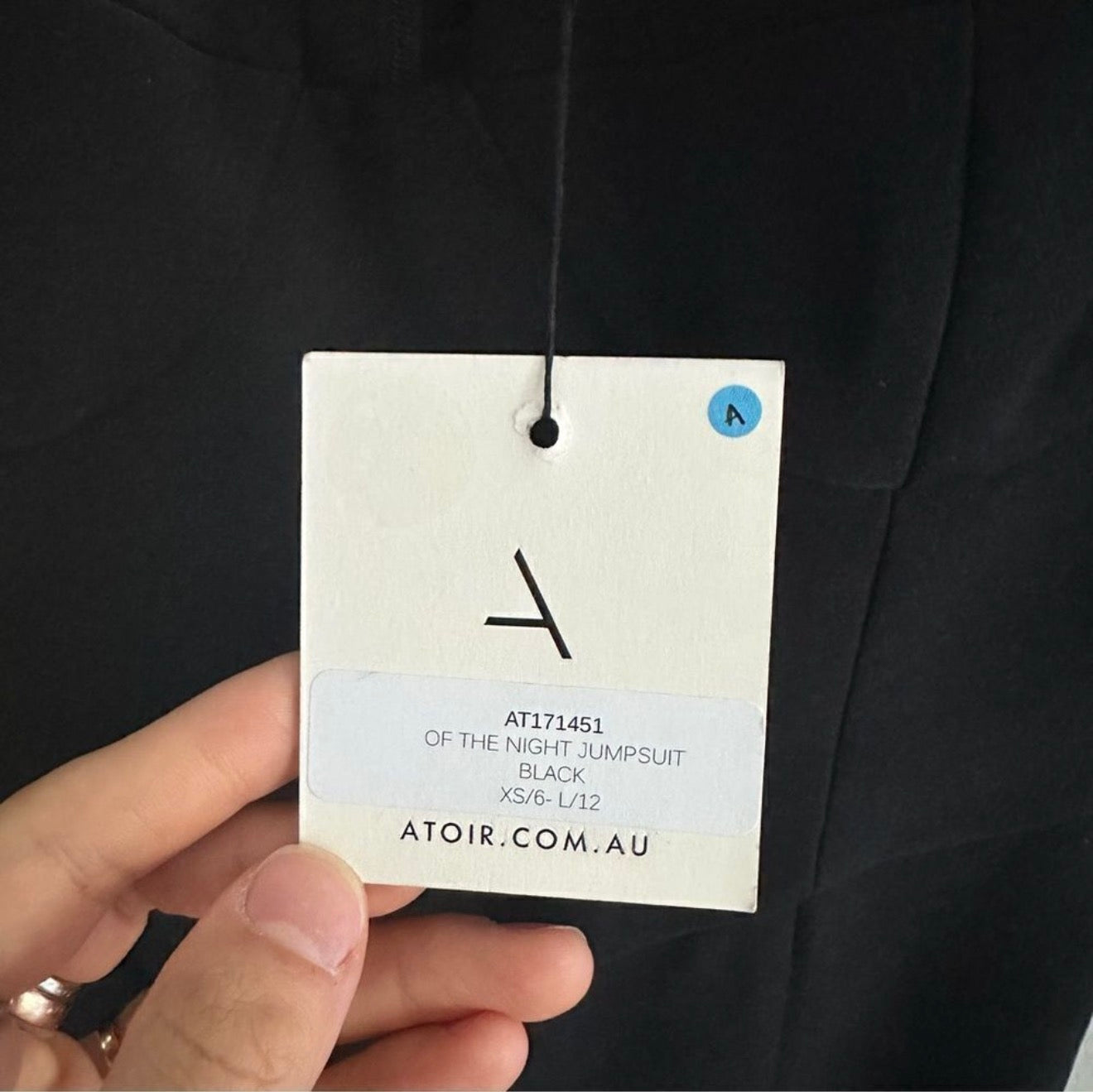 Atoir Of the Night Jumpsuit Size 4