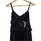 A.L.C Gwen Pleated Buckle Back Dress Size 00