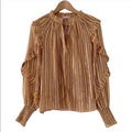 Ulla Johnson Metallic Lucinda Blouse Size 0