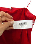 Reformation Beacon Strapless Maxi Dress Cherry Red Size L