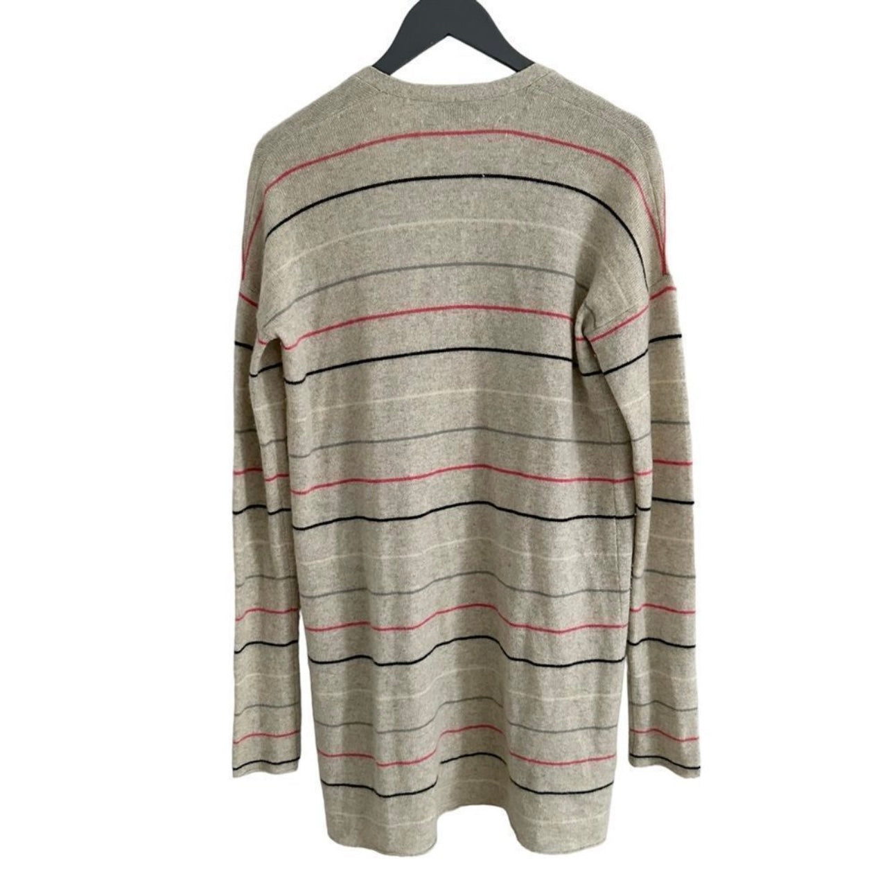 Theory 100% Cashmere Striped Cardigan