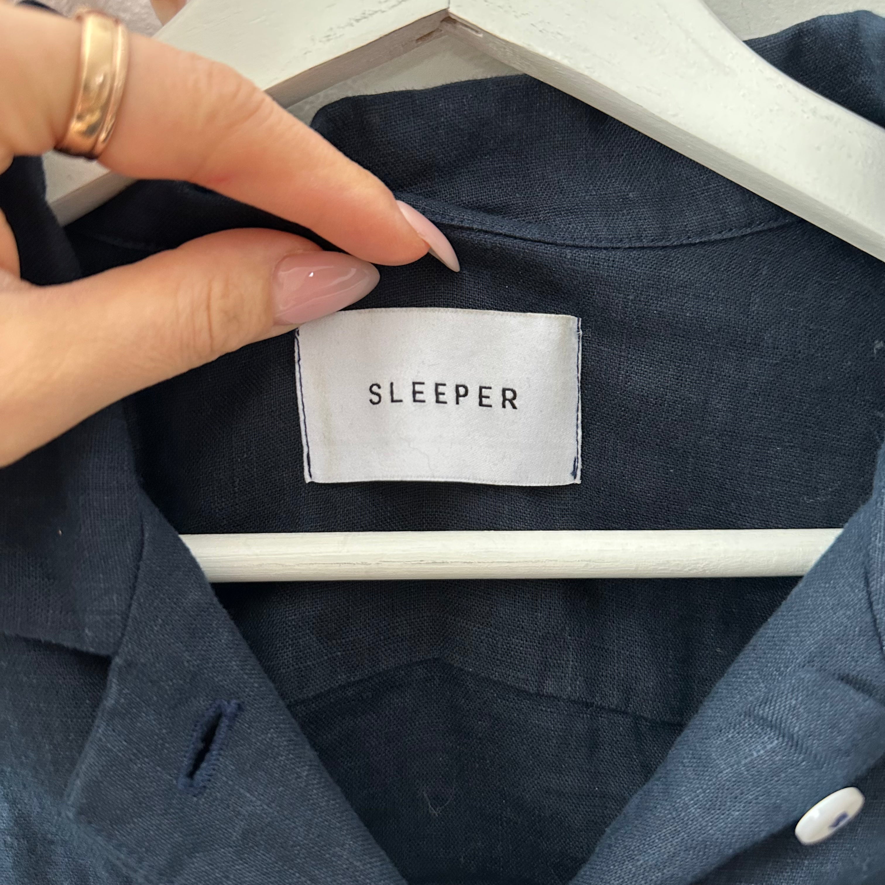 SLEEPER Rumba Linen Lounge Blouse Size S