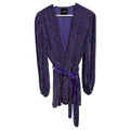 Retrofete Gabrielle Robe Sequin Party Dress Purple Size XS