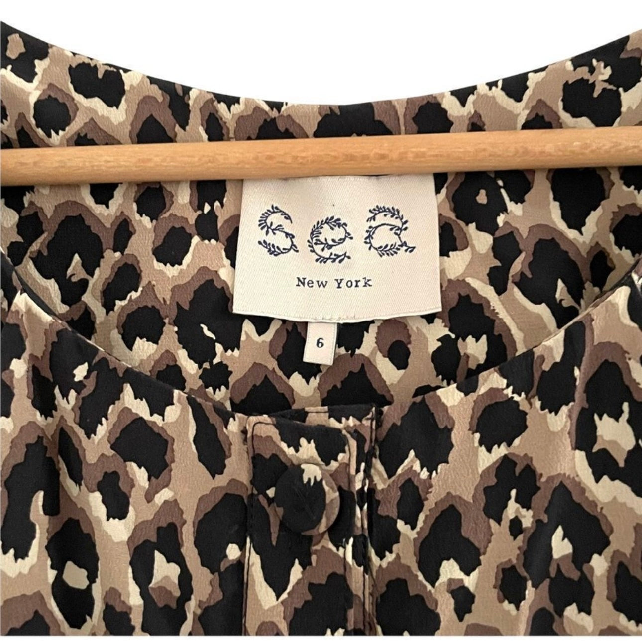 SEA NY Leopard Print Romper Size S