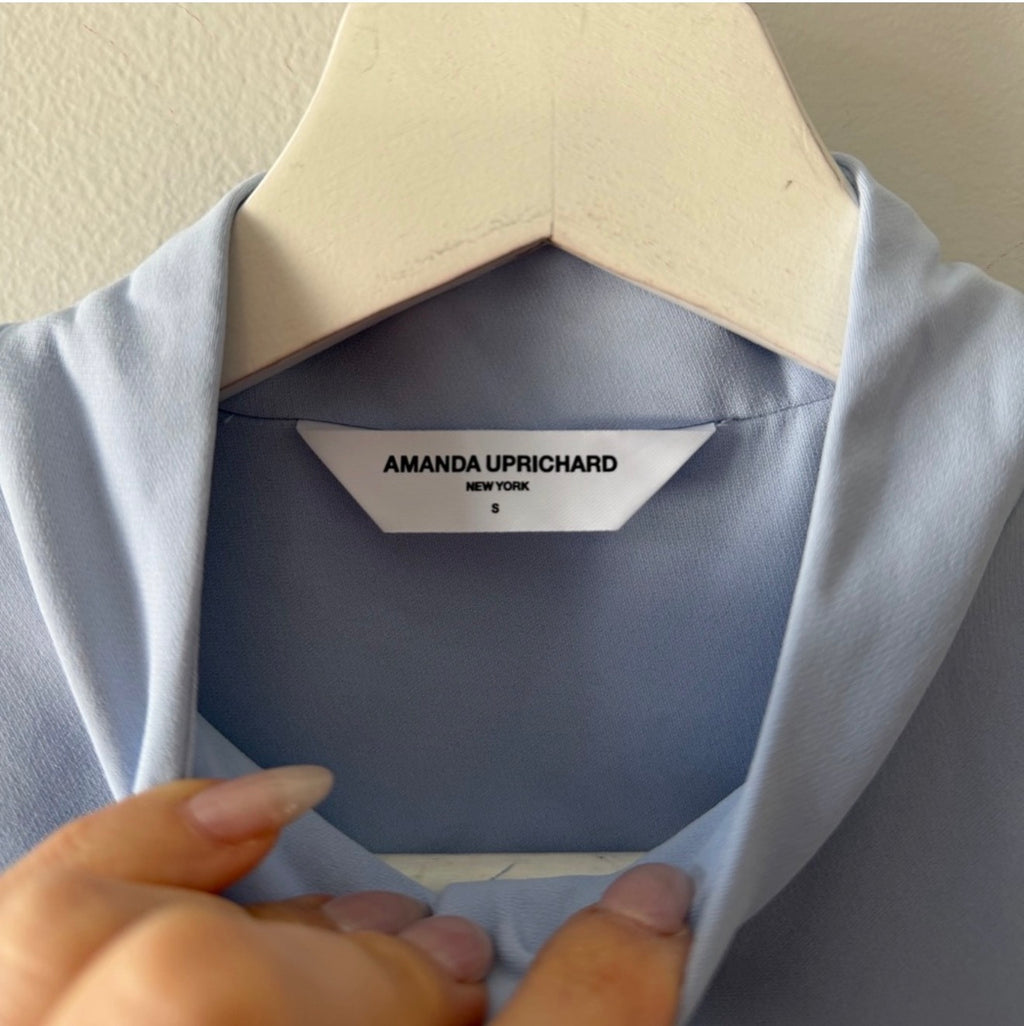 Amanda Uprichard Justine Dress in Arctic & Ivory Size S