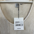 TOTEME Ribbed-Knit Cotton-Blend Bouclé Tank Top Size L