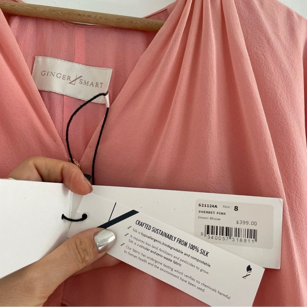 Ginger & Smart Dream Silk Blouse Size 8