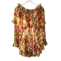 Caroline Constas Dahlia Off The Shoulder Pink Coral Multi Size XS