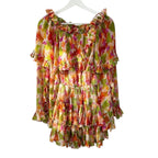 Caroline Constas Dahlia Off The Shoulder Pink Coral Multi Size XS