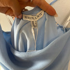 Shona Joy Layla Asymmetrical Ruffle Maxi Dress Sky Size 4