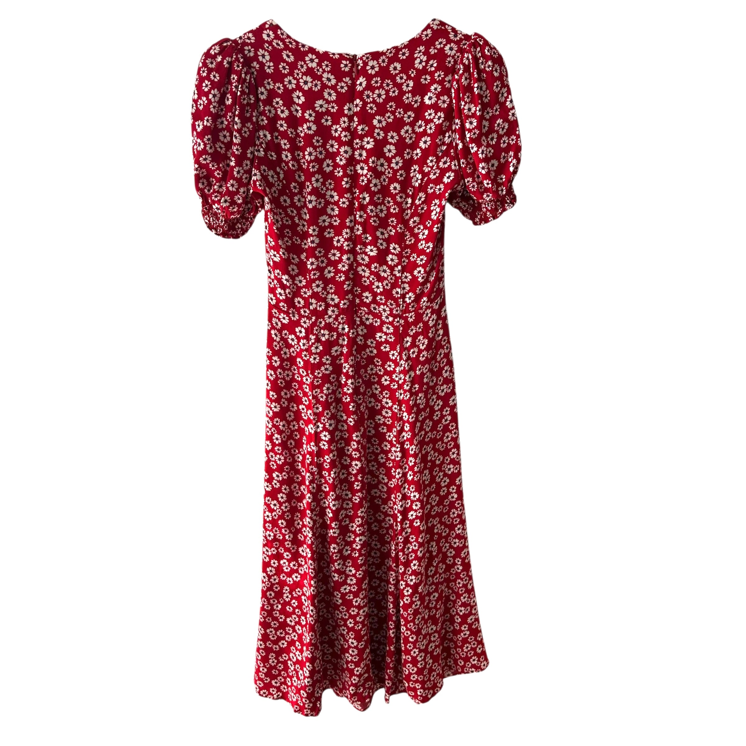 Reformation Lacey Dress Red Floral Size 0