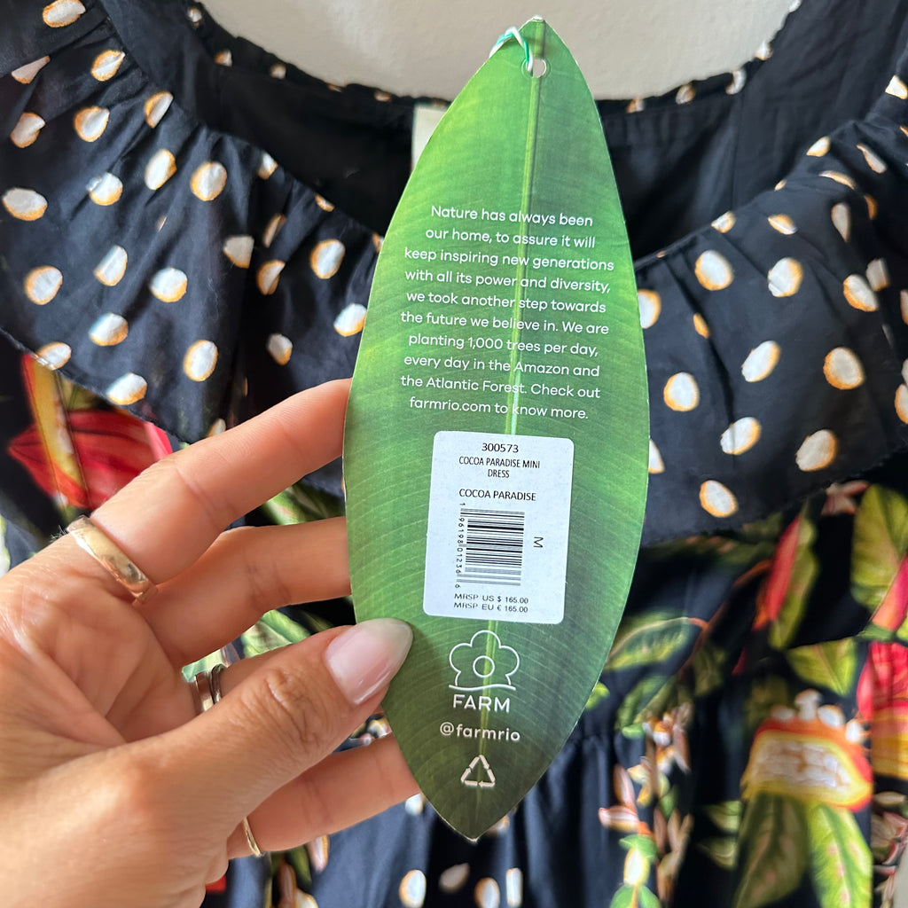 FARM Rio Cocoa Paradise Mini Dress Size M