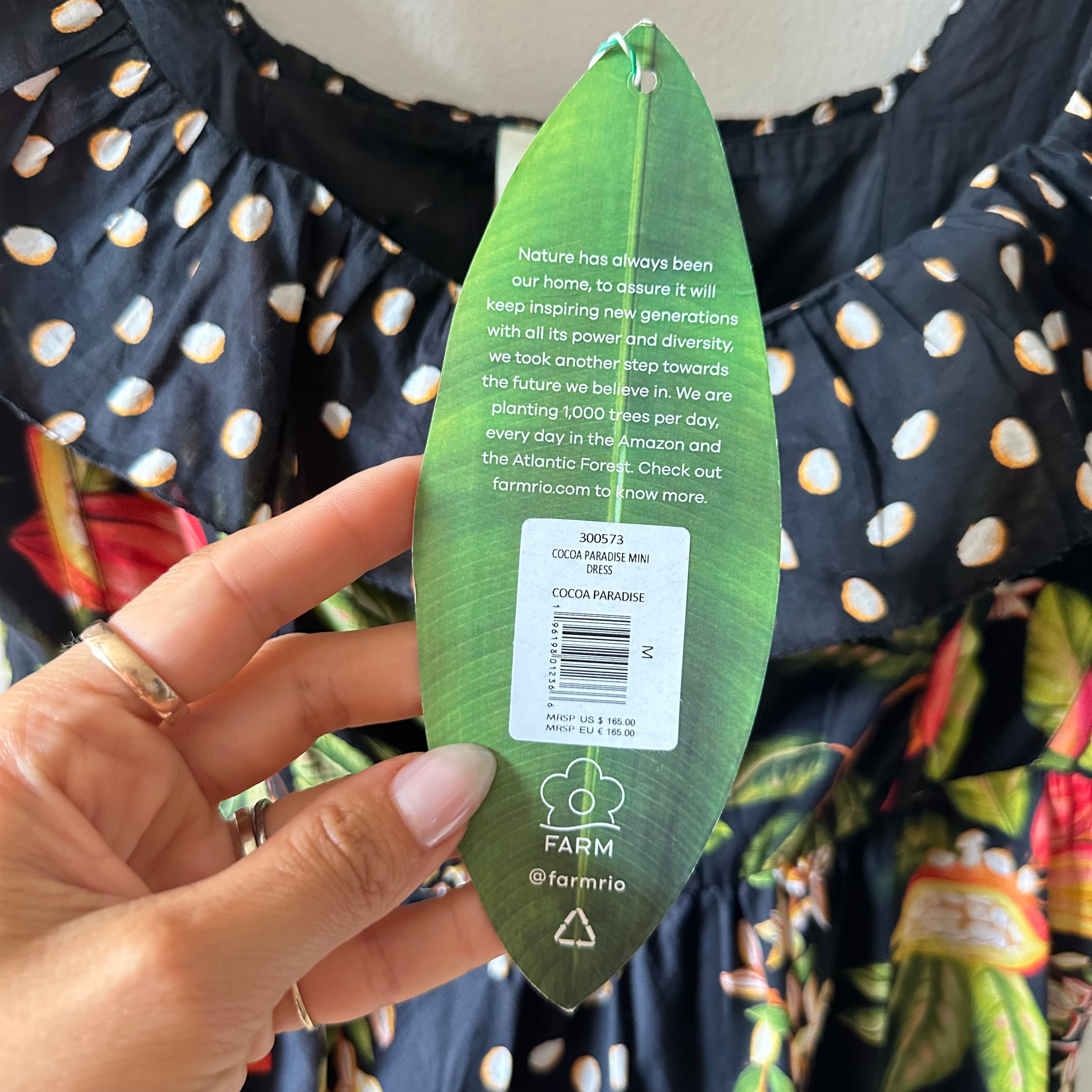 FARM Rio Cocoa Paradise Mini Dress Size M