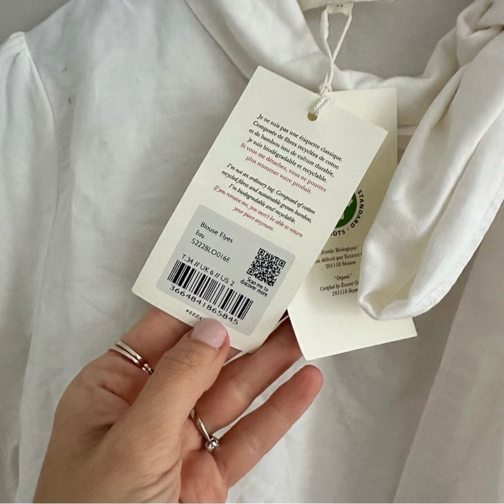 Sézane Elyes Blouse Size 2
