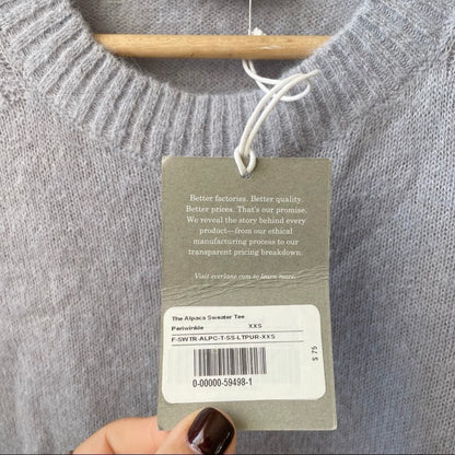 Everlane The Alpaca Sweater Tee in Periwinkle Size XXS