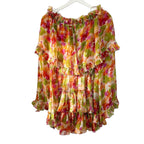 Caroline Constas Dahlia Off The Shoulder Pink Coral Multi Size XS