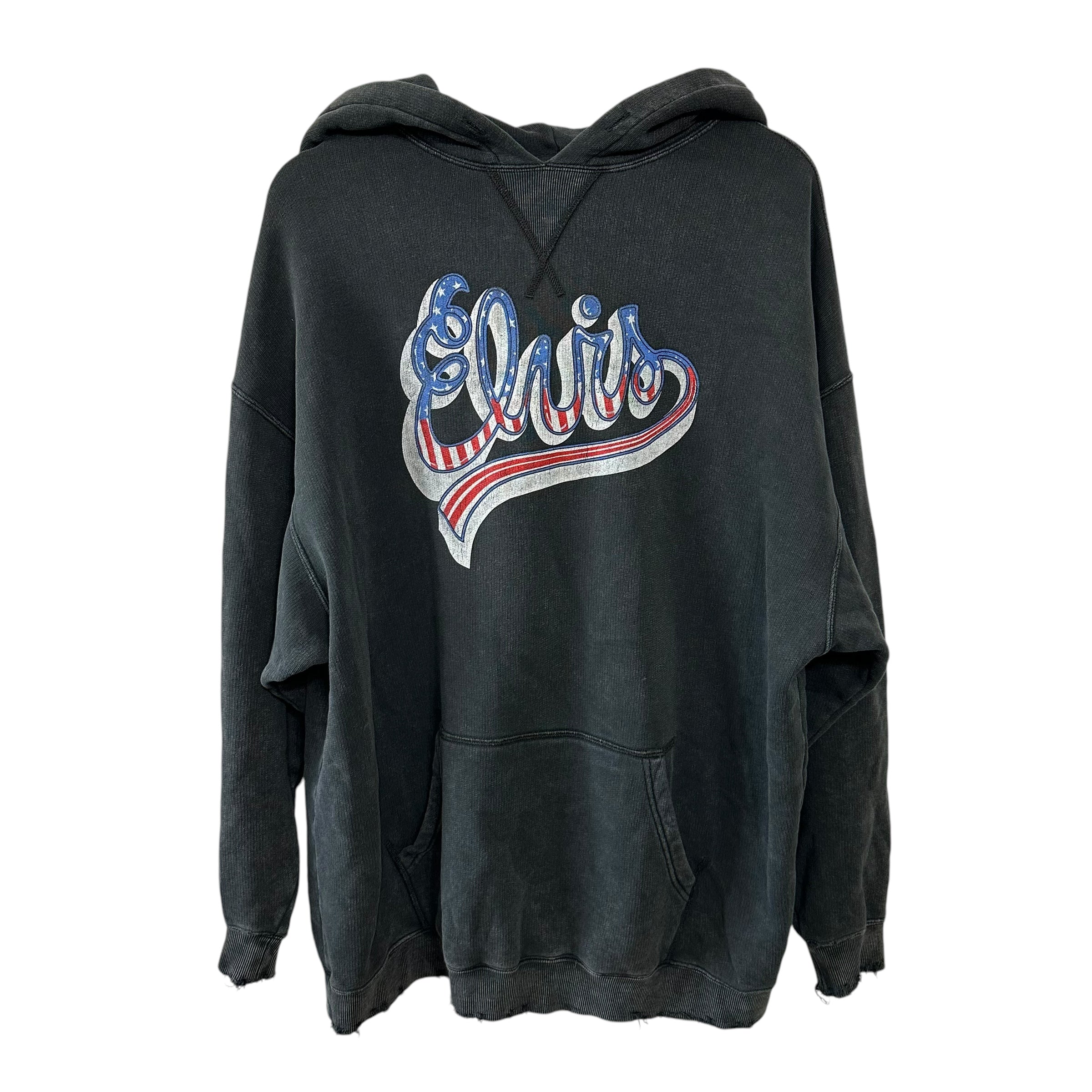 R13 Elvis Flag Logo Oversized Hoodie Size XS
