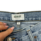 AGOLDE Criss Cross Jeans Straight Leg In Eternal Size 25