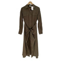 Vince Tie Front Utility Shirt Dress Size S