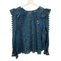 Sea New York Esther Printed Crochet Blouse Size 4