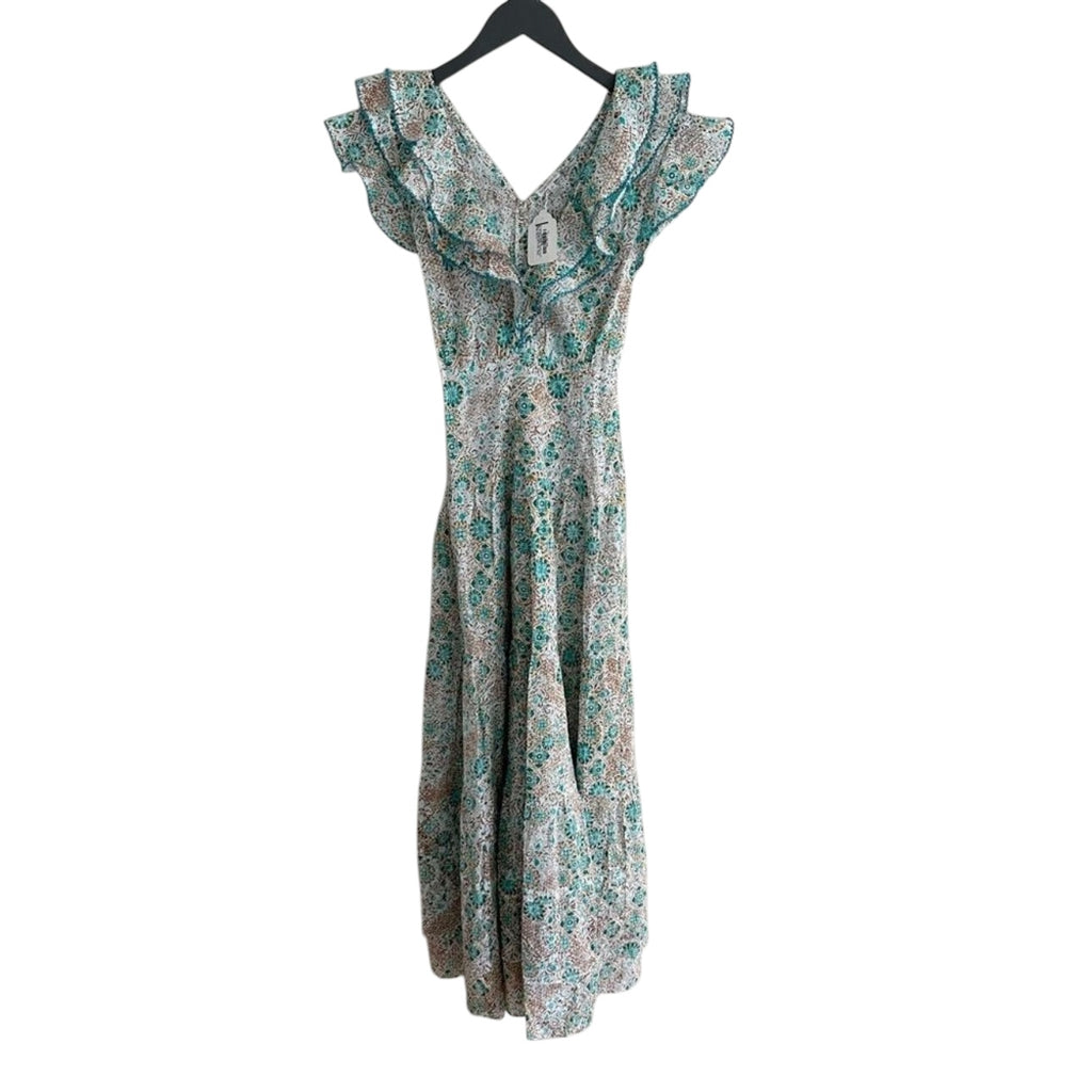 Poupette St Barth Long Dress Della - Aqua Ceramique Size XS