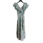 Poupette St Barth Long Dress Della - Aqua Ceramique Size XS