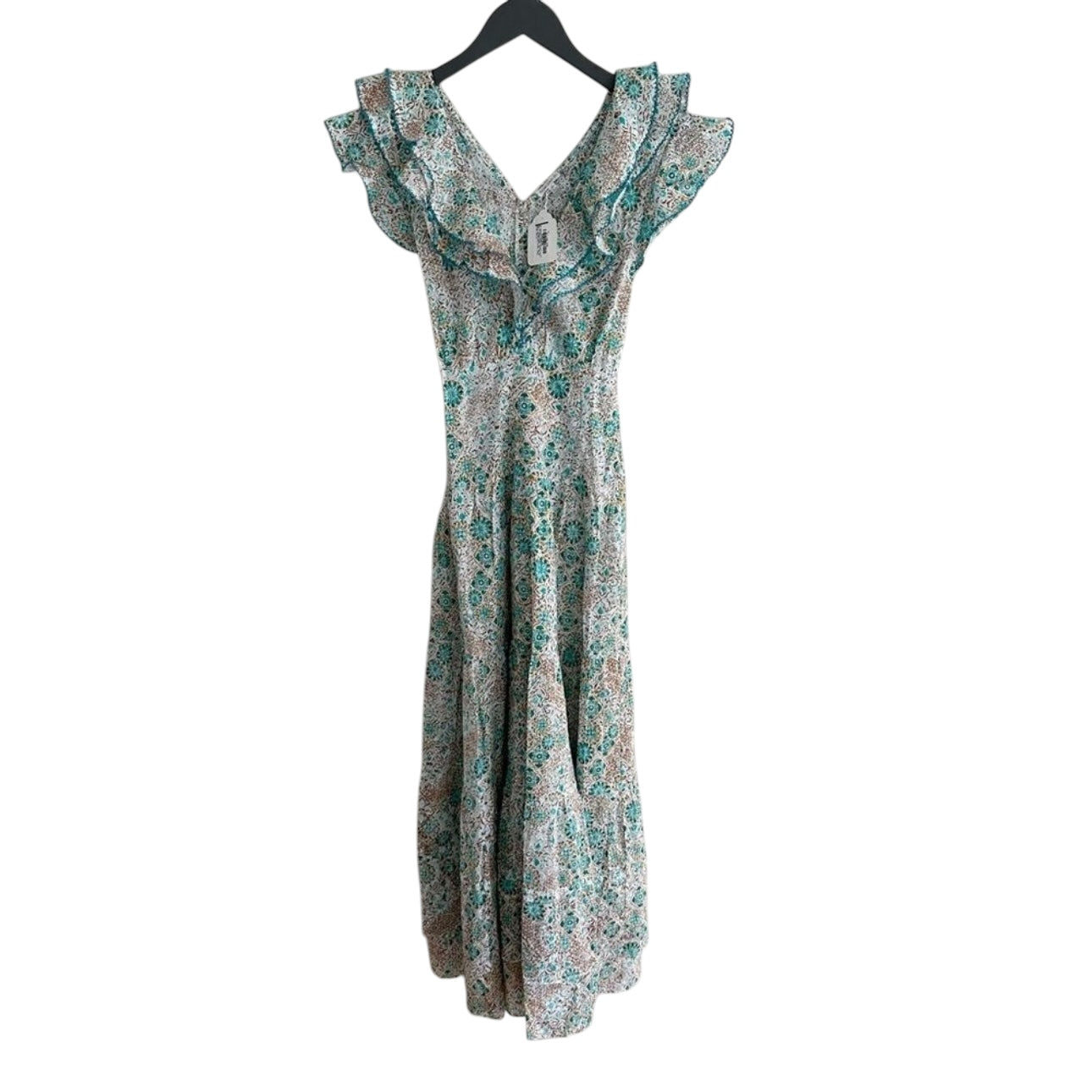 Poupette St Barth Long Dress Della - Aqua Ceramique Size XS