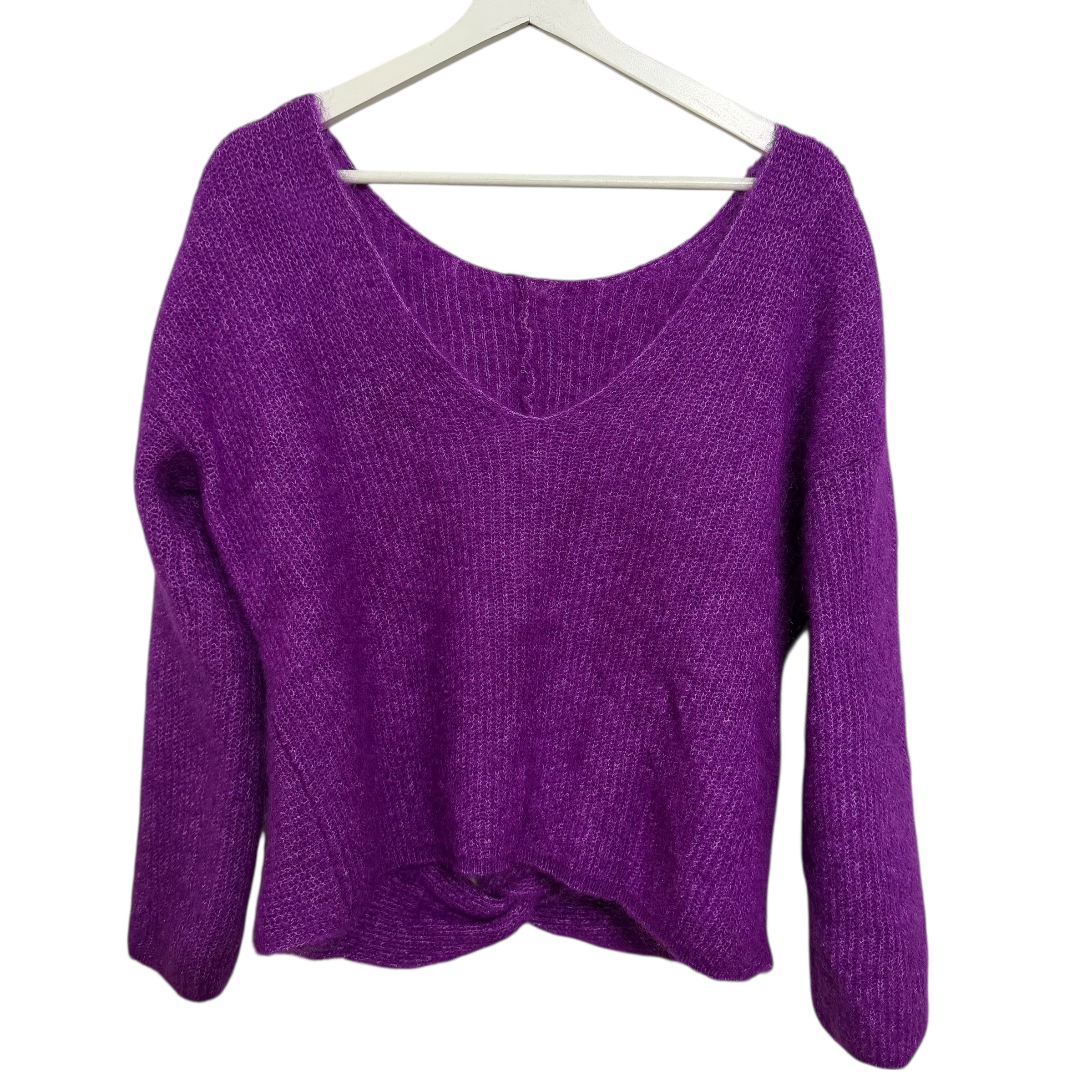 Sezane Zebulon Front Twist Sweater Size S