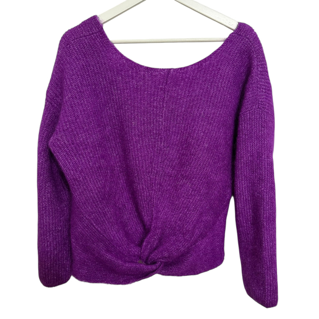 Sezane Zebulon Front Twist Sweater Size S