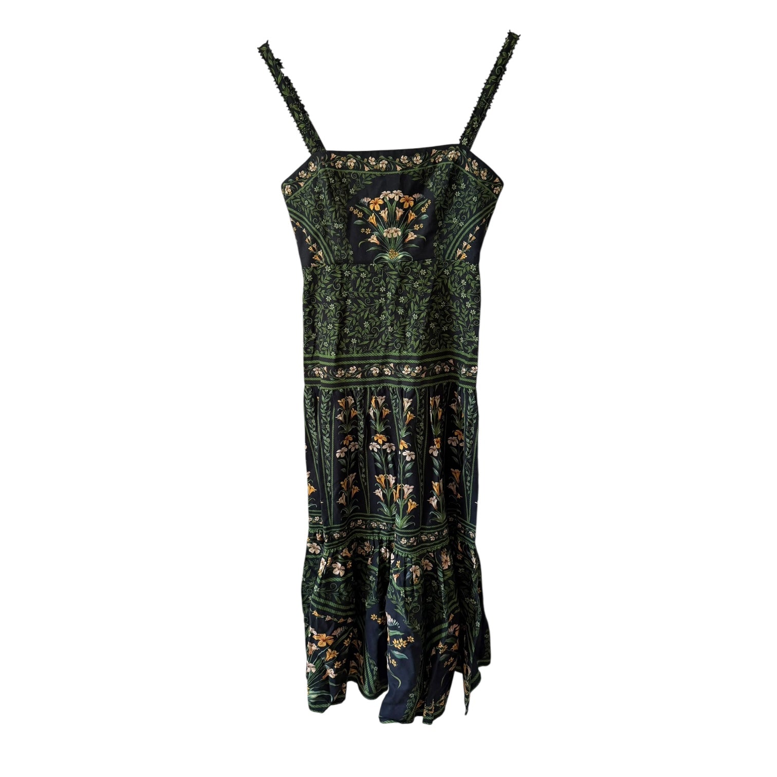 FARM Rio Flowers Arch Back Sleeveless Maxi Sundress Size XXS